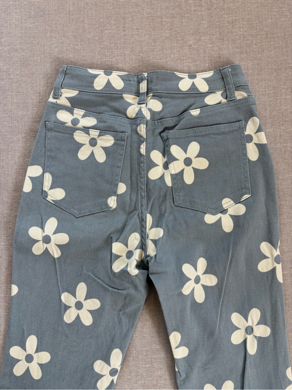 Altar'd State Light Blue Daisy Flare Jeans - Picture 8 of 12